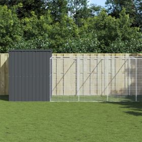 Dog House Anthracite Galvanized Steel Large Dog House