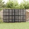 Dog Kennel Black Powder-coated Steel Durable Dog Kennel