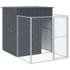 Dog House Anthracite Galvanized Steel 65 x 98.8 x 71.3 in Durable