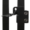Dog Kennel Black and White Steel, Polyethylene Large Durable