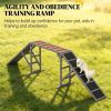 Dog agility equipment ramp, dog track, gray