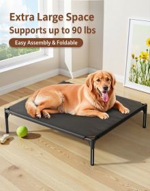 Pet Bed, No Assembly Required, Foldable, Portable, Waterproof & Moisture-Proof, Breathable & Antibacterial, All-Season Sleeping Mat for Cats and Dogs (Color: Mesh cloth XL)